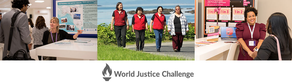 Photos of World Justice Challenge finalists and winners from previous years